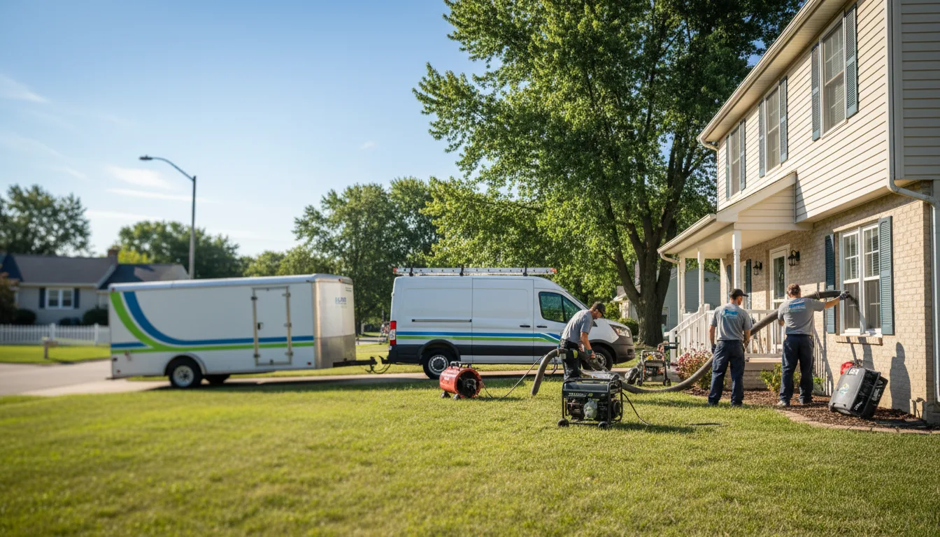 Flooded Basement Restoration And Cleanup With Repair in Edwards, IL near me